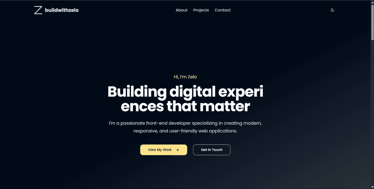 Modern Portfolio Simple